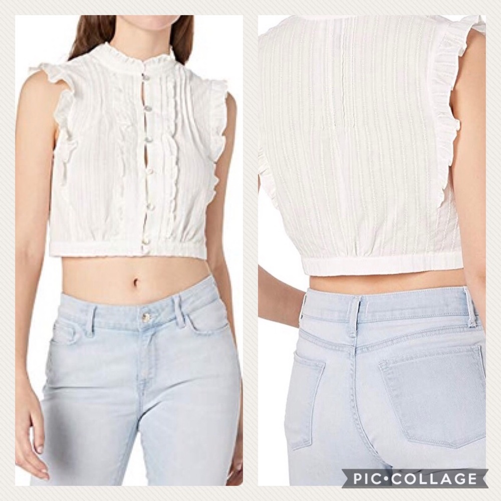 Anthropologie Plenty Tracy Reese ruffle crop top!